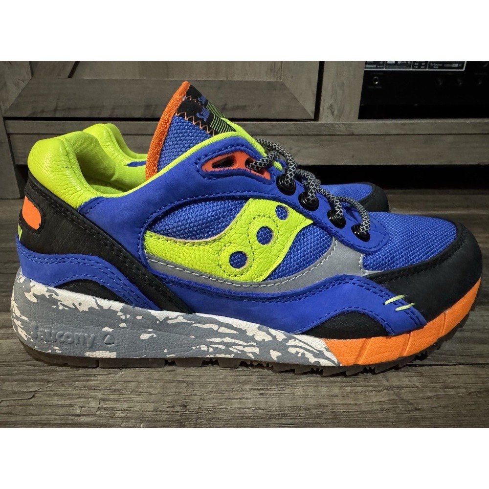 Saucony Originals Shadow 6000 Trail CPK Blue/Lime Men's 6 Running Shoes S70643-1